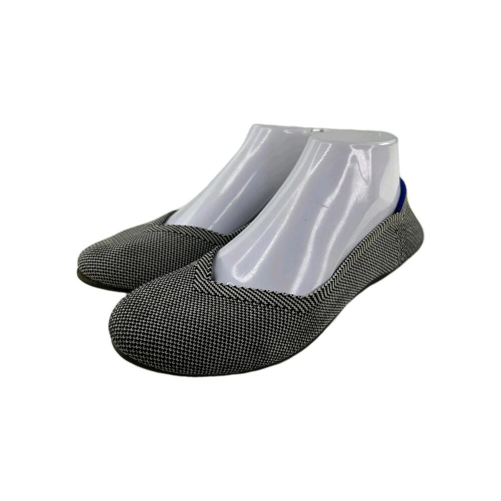 Rothy's Black and White Flats